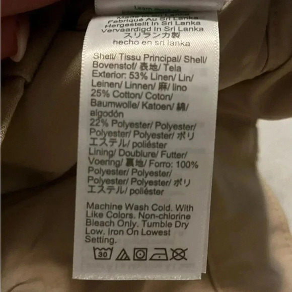 J Crew Shorts Linen Blend Pleated Khaki NWT Women Size 10 High Rise - Picture 7 of 12